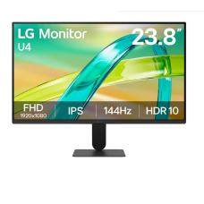 LG 24U411B-B 24 Inch FHD 144Hz Display HDMI VGA & Headphone Professional Monitor